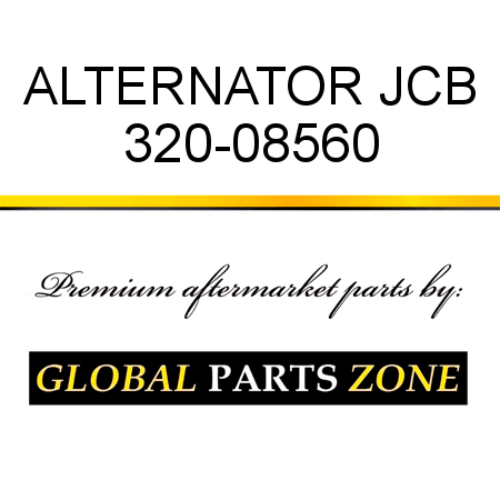 ALTERNATOR JCB 320-08560