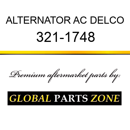 ALTERNATOR AC DELCO 321-1748