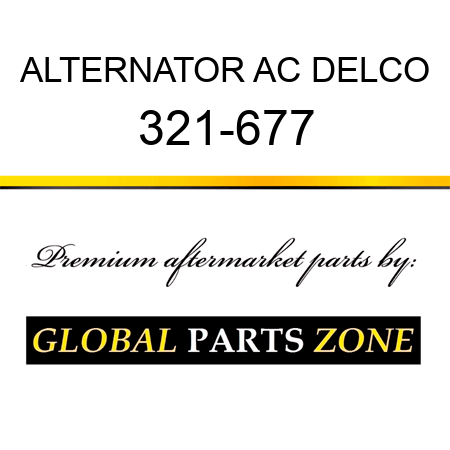 ALTERNATOR AC DELCO 321-677