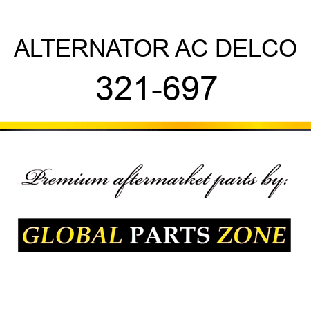 ALTERNATOR AC DELCO 321-697