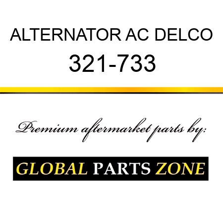 ALTERNATOR AC DELCO 321-733