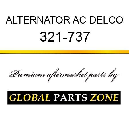 ALTERNATOR AC DELCO 321-737