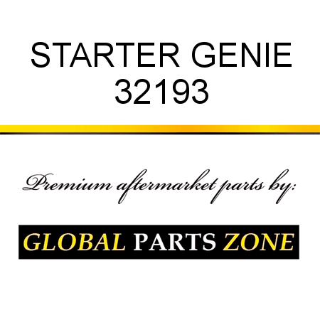 STARTER GENIE 32193