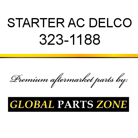 STARTER AC DELCO 323-1188