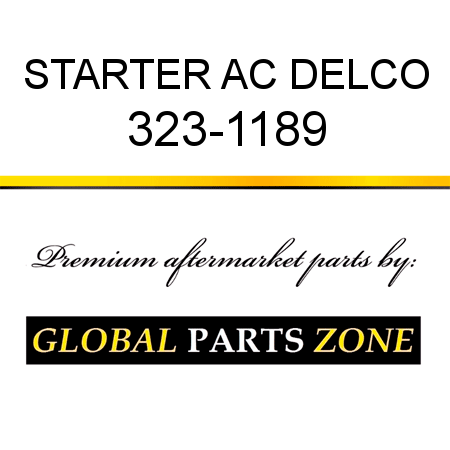 STARTER AC DELCO 323-1189