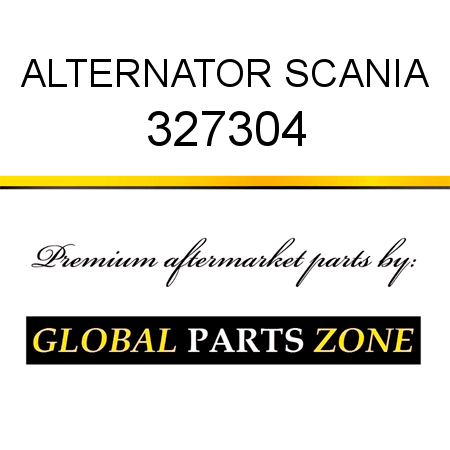 ALTERNATOR SCANIA 327304