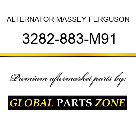 ALTERNATOR MASSEY FERGUSON 3282-883-M91