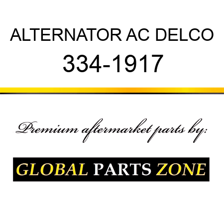 ALTERNATOR AC DELCO 334-1917