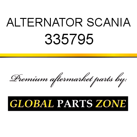 ALTERNATOR SCANIA 335795