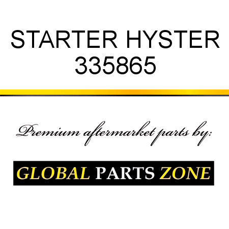 STARTER HYSTER 335865