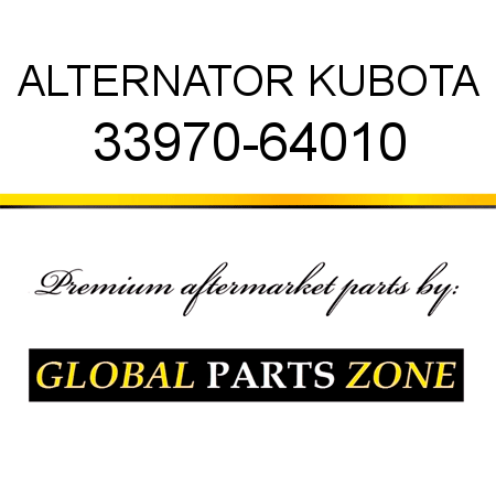 ALTERNATOR KUBOTA 33970-64010