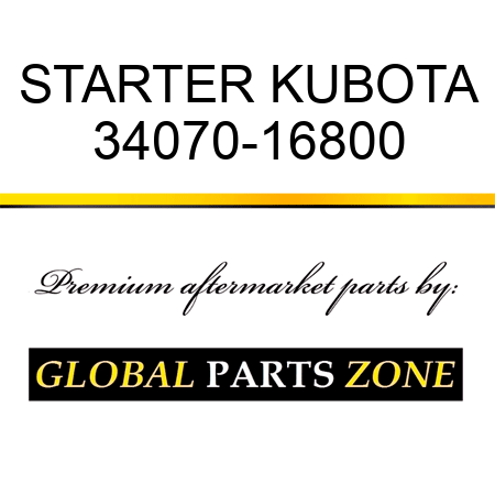 STARTER KUBOTA 34070-16800