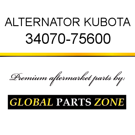 ALTERNATOR KUBOTA 34070-75600