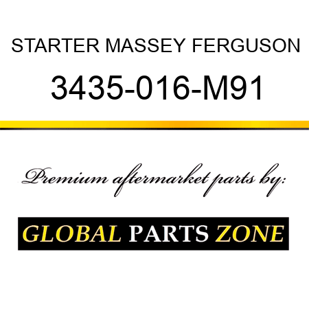 STARTER MASSEY FERGUSON 3435-016-M91