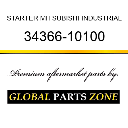 STARTER MITSUBISHI INDUSTRIAL 34366-10100