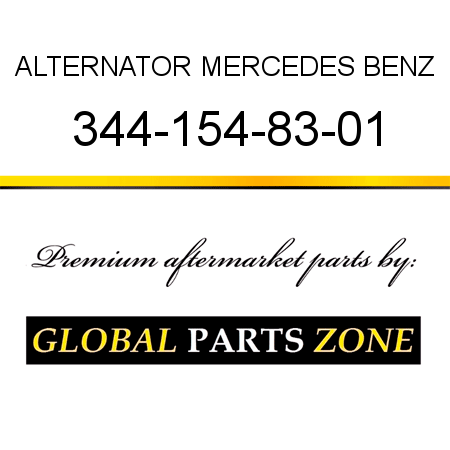 ALTERNATOR MERCEDES BENZ 344-154-83-01