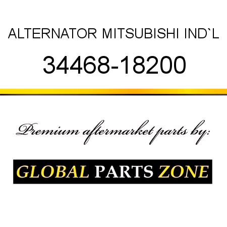 ALTERNATOR MITSUBISHI IND`L 34468-18200