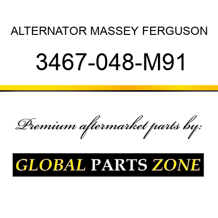 ALTERNATOR MASSEY FERGUSON 3467-048-M91