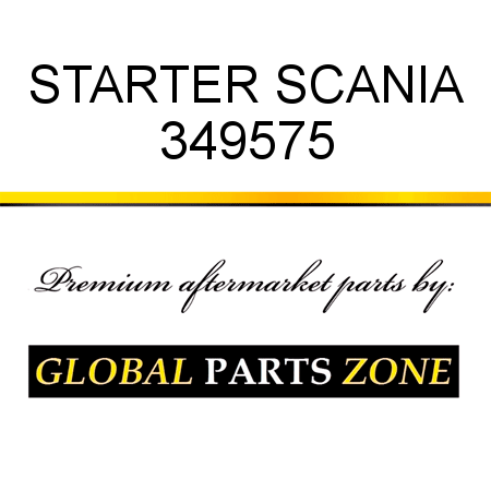 STARTER SCANIA 349575