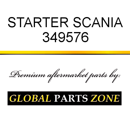 STARTER SCANIA 349576