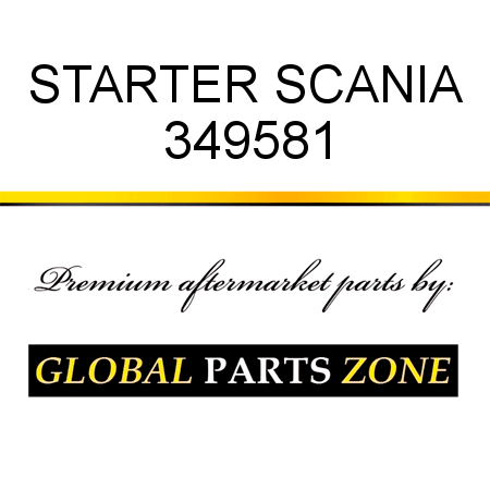 STARTER SCANIA 349581