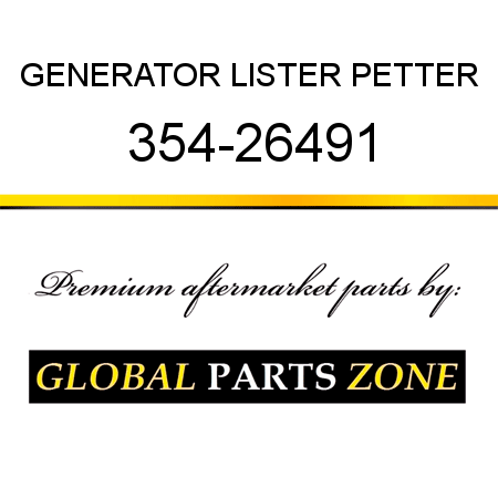 GENERATOR LISTER PETTER 354-26491