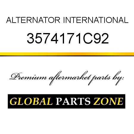 ALTERNATOR INTERNATIONAL 3574171C92