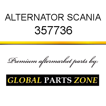 ALTERNATOR SCANIA 357736