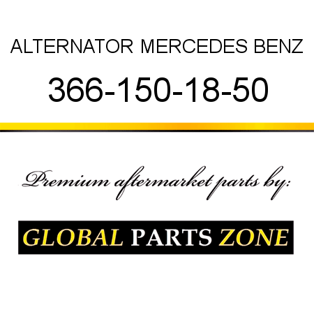 ALTERNATOR MERCEDES BENZ 366-150-18-50