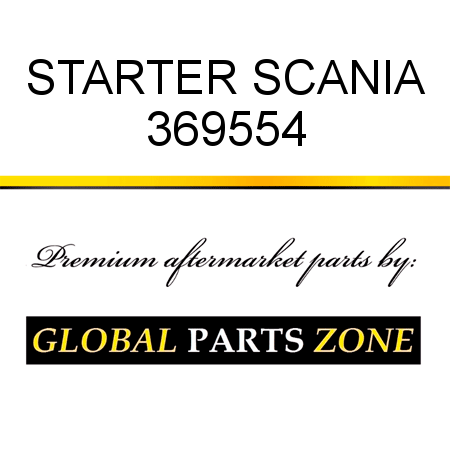 STARTER SCANIA 369554