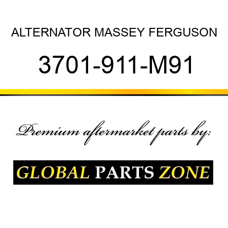 ALTERNATOR MASSEY FERGUSON 3701-911-M91