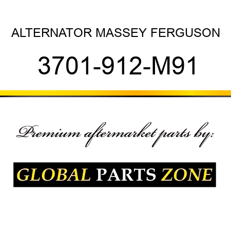 ALTERNATOR MASSEY FERGUSON 3701-912-M91