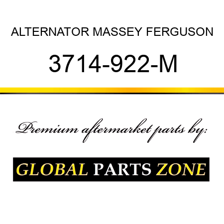 ALTERNATOR MASSEY FERGUSON 3714-922-M