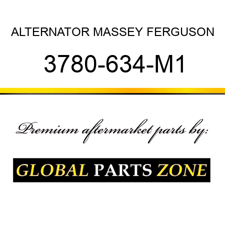 ALTERNATOR MASSEY FERGUSON 3780-634-M1