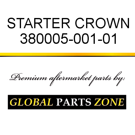 STARTER CROWN 380005-001-01