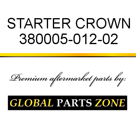 STARTER CROWN 380005-012-02