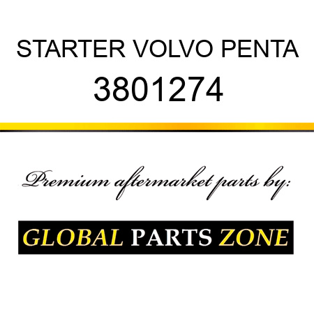 STARTER VOLVO PENTA 3801274