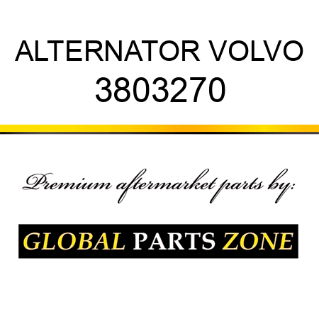 ALTERNATOR VOLVO 3803270