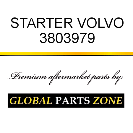 STARTER VOLVO 3803979