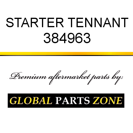 STARTER TENNANT 384963