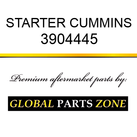 STARTER CUMMINS 3904445