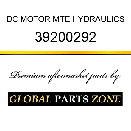 DC MOTOR MTE HYDRAULICS 39200292