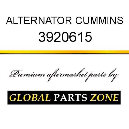 ALTERNATOR CUMMINS 3920615