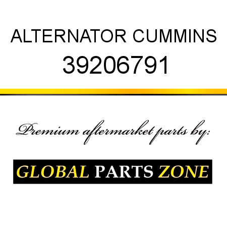 ALTERNATOR CUMMINS 39206791