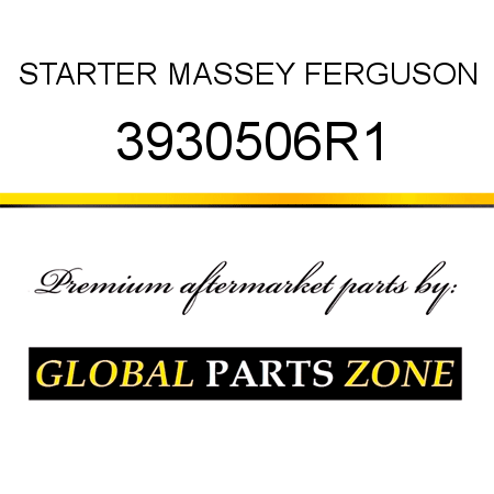 STARTER MASSEY FERGUSON 3930506R1