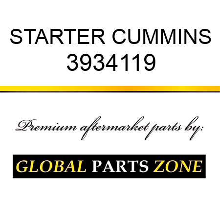 STARTER CUMMINS 3934119