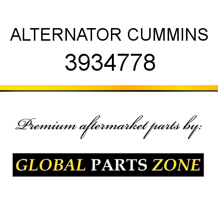 ALTERNATOR CUMMINS 3934778