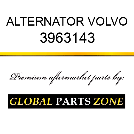 ALTERNATOR VOLVO 3963143