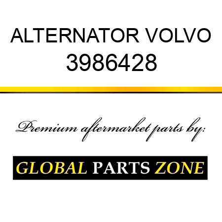 ALTERNATOR VOLVO 3986428