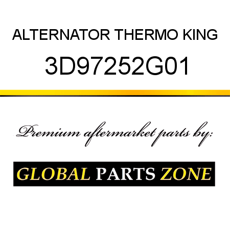 ALTERNATOR THERMO KING 3D97252G01